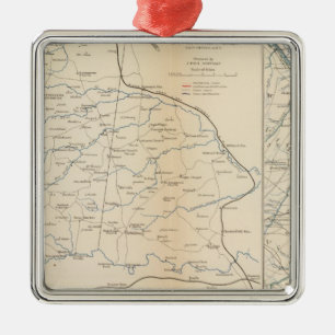 Ornamento De Metal Orange Co, Va, Mine Run, Rapidan River