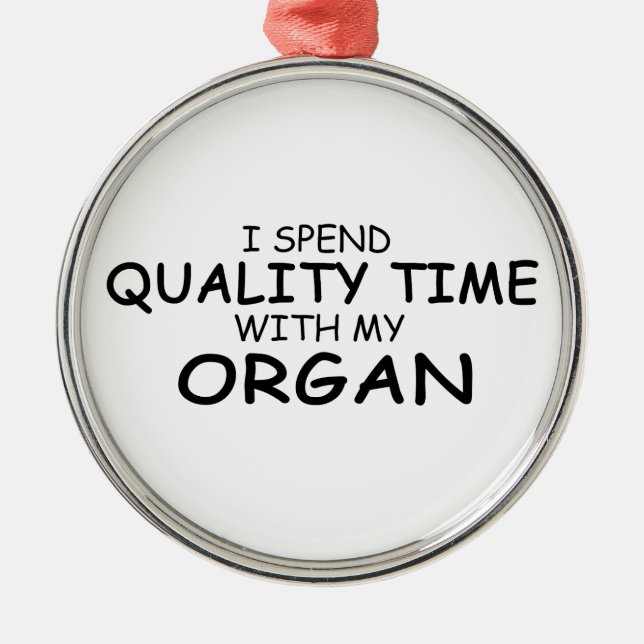 Ornamento De Metal Órgão de Tempo de Qualidade (Frente)