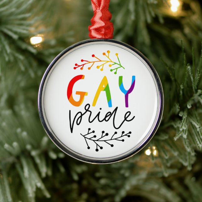 Ornamento De Metal Orgulho gay (Árvore)