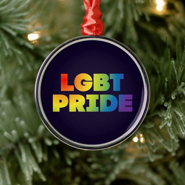 ORNAMENTO DE METAL ORGULHO LGBT (Árvore)