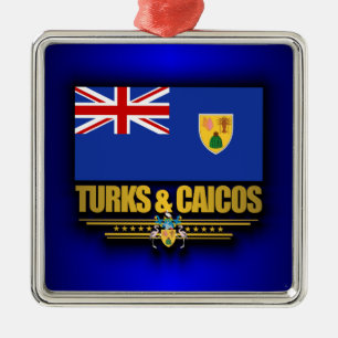 Ornamento De Metal Orgulho Turks e Caicos