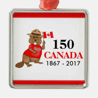 Ornamento De Metal Orgulhoso Vinho Canadiano 150 Aniversário