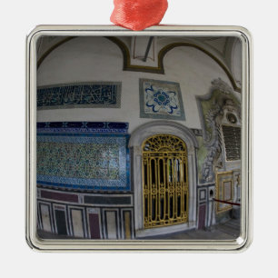 Ornamento De Metal Oriente Médio Turquia e cidade de Istambul com os