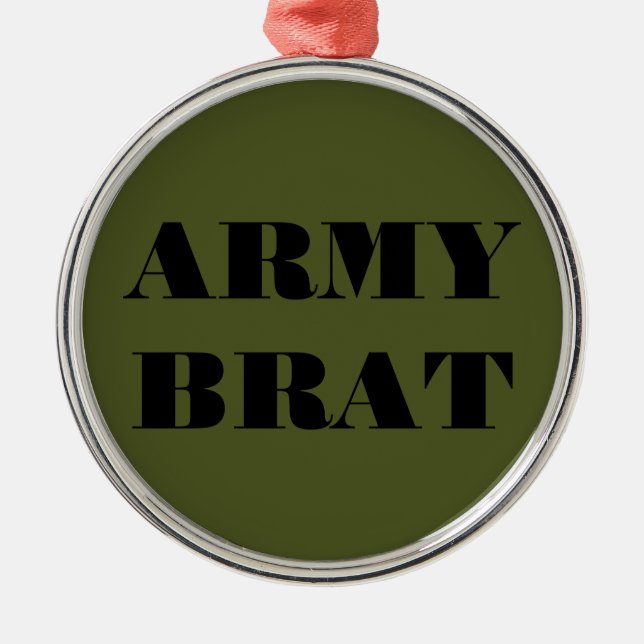 Ornamento De Metal Ornament Air Force Brat (Frente)
