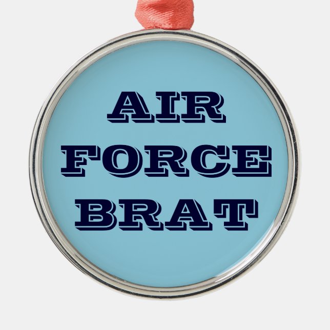 Ornamento De Metal Ornament Air Force Brat (Frente)