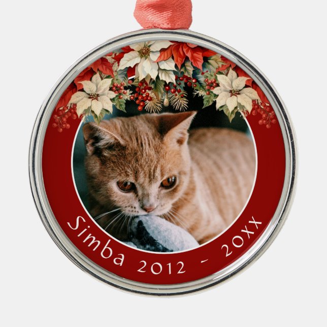 Ornamento De Metal Ornament Cat (Frente)