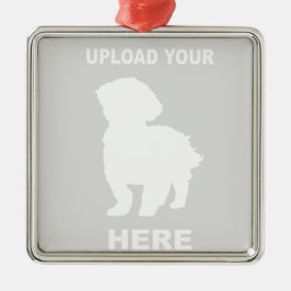 Ornamento De Metal Ornament Cavachon Personalizado, Foto Pet
