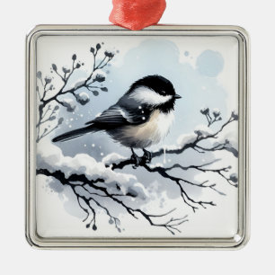 Ornamento De Metal Ornament Chickadee