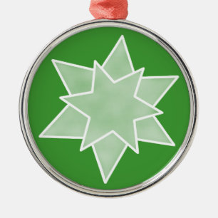 Ornamento De Metal Ornament de Natal Premium, Verde