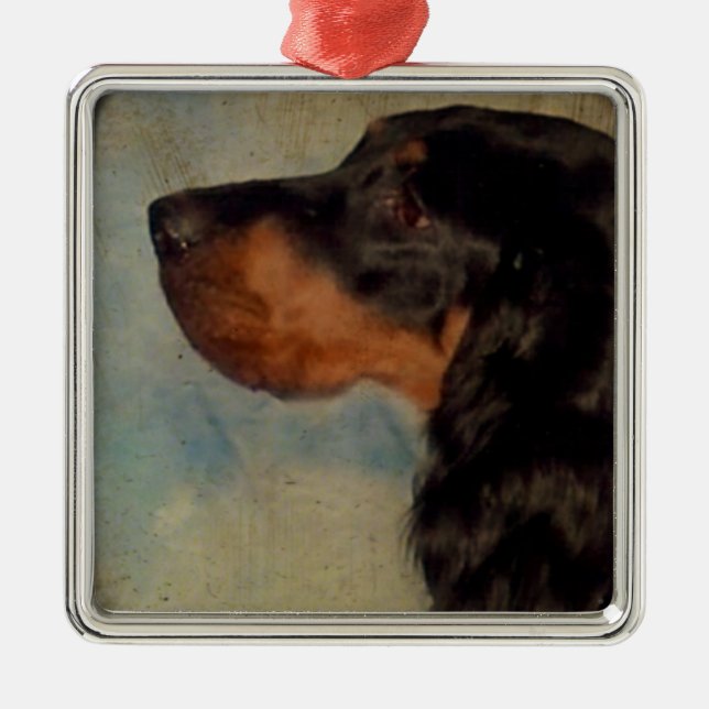 Ornamento De Metal Ornament Gordon Setter Sweet (Frente)