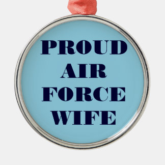 Ornamento De Metal Ornament Orud Air Force Wife