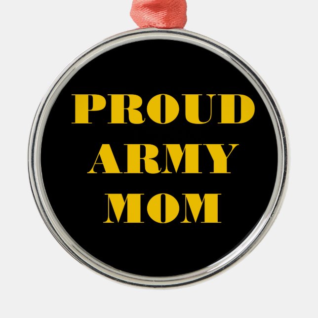 Ornamento De Metal Ornament Orud Army Mãe (Frente)