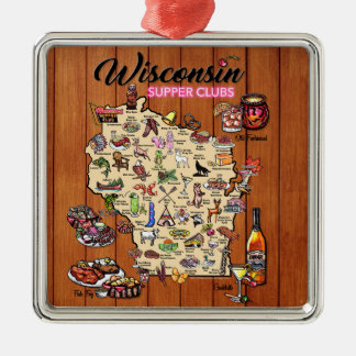 Ornamento De Metal Ornament - Wisconsin Supper Club