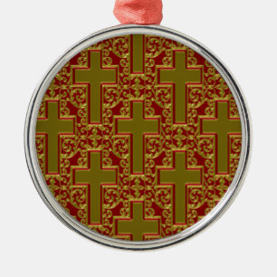 Ornamento De Metal Ornamentado Cross
