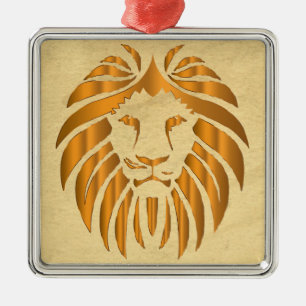 Ornamento De Metal Ornamento Lion Metal