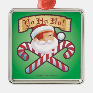 Ornamento De Metal Ornamento-Quadrado de JollySanta