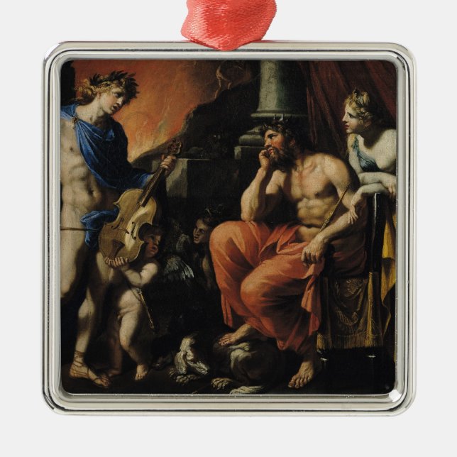 Ornamento De Metal Orpheus antes de Pluto e de Persephone (Frente)