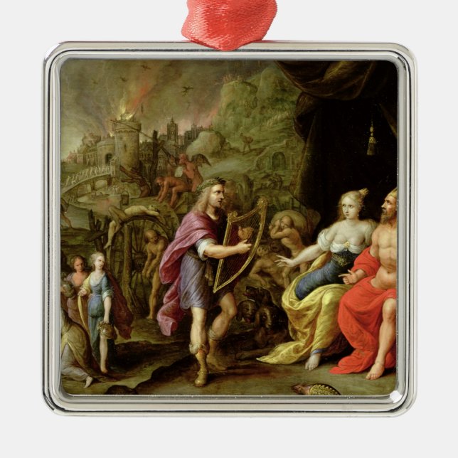 Ornamento De Metal Orpheus no submundo (Frente)