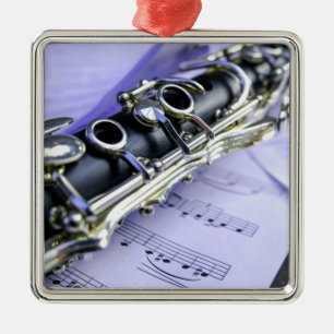 Ornamento De Metal Orquestra de Bandas de Música Clarinet Sheet