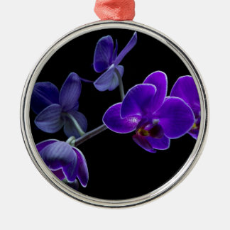Ornamento De Metal Orquídea azul
