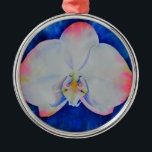 Ornamento De Metal Orquídea Lâmpada Rosa<br><div class="desc">Pintor branco e romeno elegante,  cor-de-rosa,  de H Cooper</div>