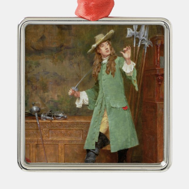 Ornamento De Metal Os Cavalier galhardos (Frente)