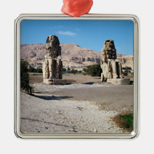 Ornamento De Metal Os Colossi de Memnon, estátuas de Amenhotep