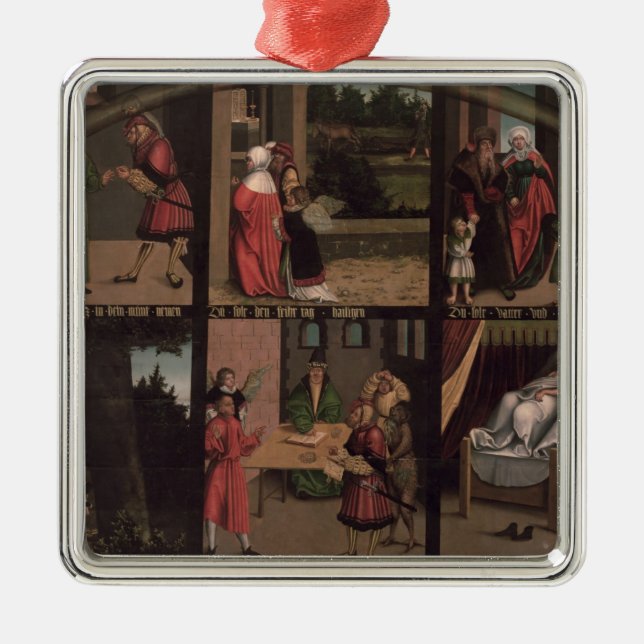 Ornamento De Metal Os dez mandamentos (Frente)