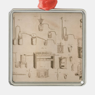 Ornamento De Metal Os elementos de Chemistry