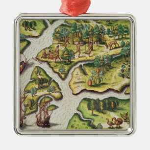 Ornamento De Metal Os franceses chegam no porto real