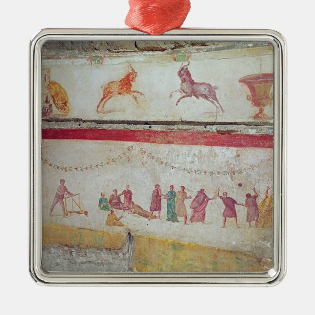 Ornamento De Metal Os jogos das crianças (Frente)