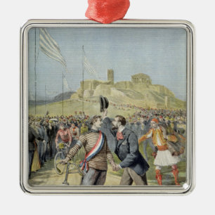 Ornamento De Metal Os Jogos Olímpicos em Atenas