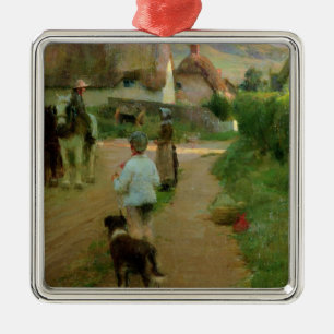 Ornamento De Metal Os Loiterers, 1888 (óleo em canvas)