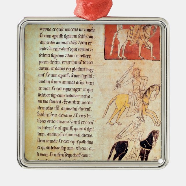 Ornamento De Metal Os quatro cavaleiro do apocalipse (Frente)