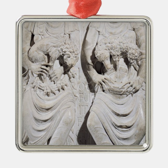 Ornamento De Metal Os sinais de Leo e de Aries (Frente)