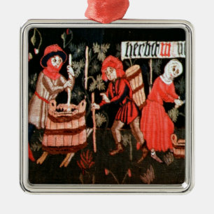 Ornamento De Metal Os trabalhos dos meses, de Alsácia