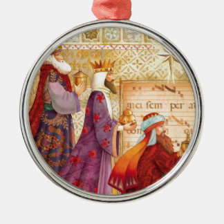 Ornamento De Metal Os três reis