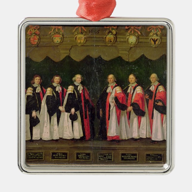 Ornamento De Metal Os vereadores de 1644-45 (Frente)