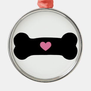 Ornamento De Metal Osso de cão