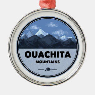 Ornamento De Metal Ouachita Mountain Oklahoma Camping