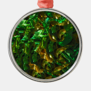 Ornamento De Metal Ouro Emerald Ornament