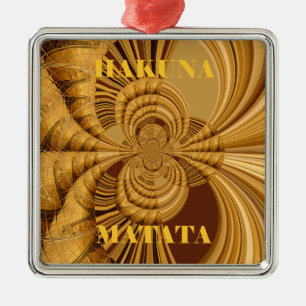 Ornamento De Metal Ouro Giraffe Art