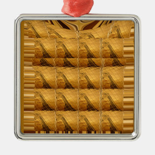 Ornamento De Metal Ouro Infinito Girafa Animal Motif Art Impressão