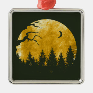 Ornamento De Metal Ouro Woods