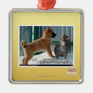 Ornamento De Metal Paciência, gafanhoto