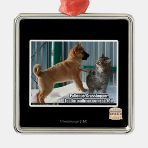 Ornamento De Metal Paciência, gafanhoto