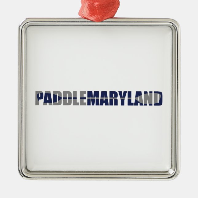 Ornamento De Metal Paddle Maryland Kayaking (Frente)