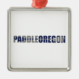 Ornamento De Metal Paddle Oregon Kayaking