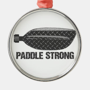Ornamento De Metal Paddle Strong