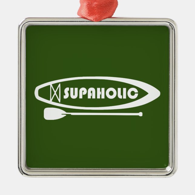 Ornamento De Metal Paddleboard Supaholic Standup (Frente)